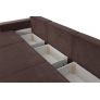 Диван-кровать Бостон 2400 Стандарт коричневый/светло-коричневый